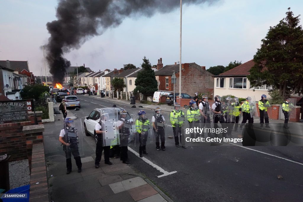 Protest In Southport Sparked By Rumours Of Stabbing Suspect's Identity