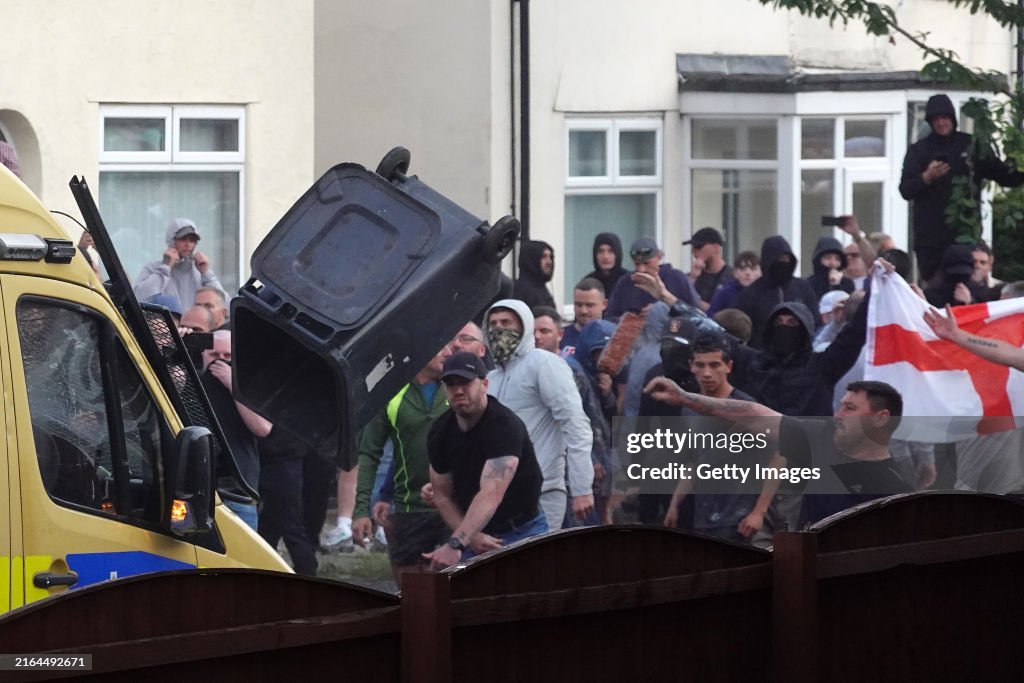 Protest In Southport Sparked By Rumours Of Stabbing Suspect's Identity
