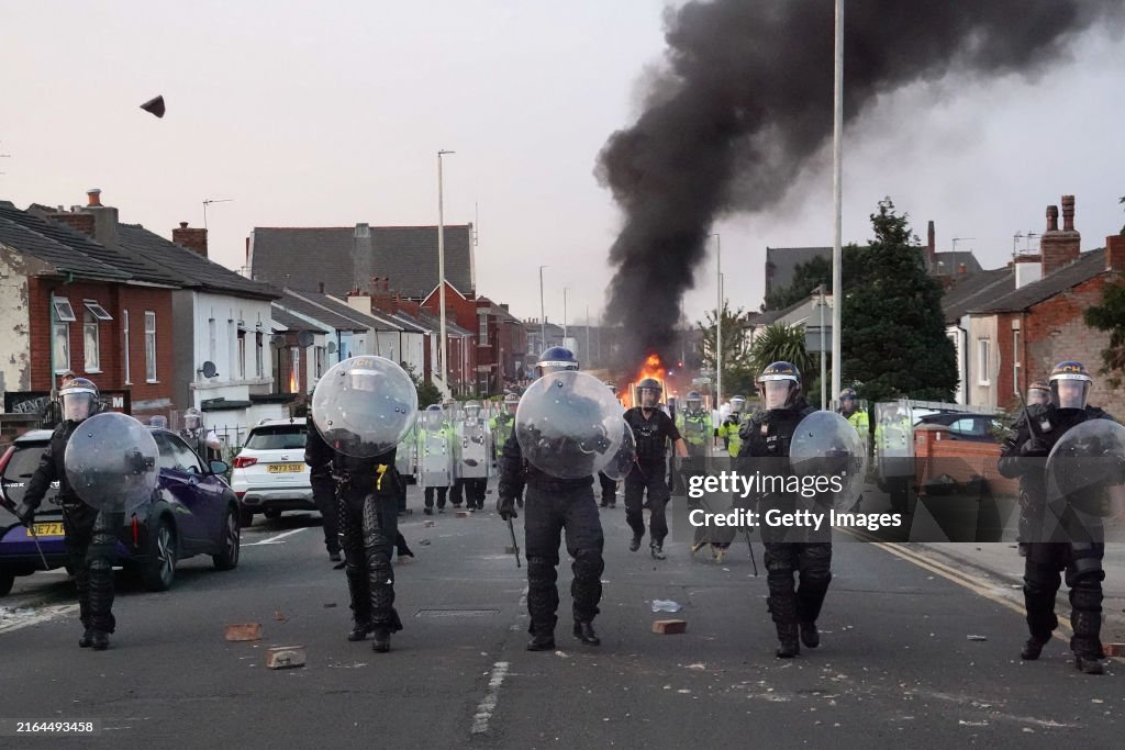 Protest In Southport Sparked By Rumours Of Stabbing Suspect's Identity