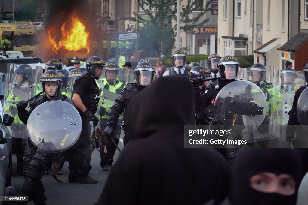 Protest In Southport Sparked By Rumours Of Stabbing Suspect's Identity