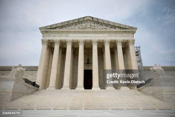 The U.S. Supreme Court is pictures on July 30, 2024 in Washington, DC. President Biden is calling for Supreme Court reforms including term limits for...