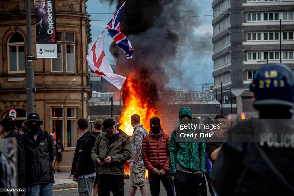 'Enough Is Enough' Rally In Sunderland