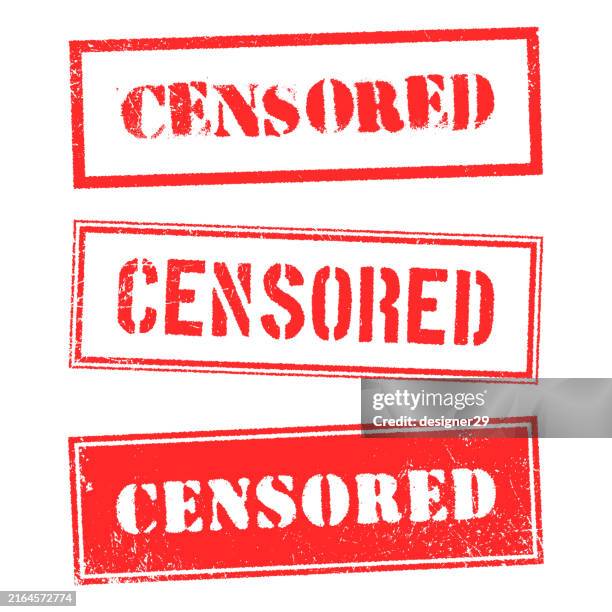 censored grunge rubber stamp vector set. - new rules concept stock illustrations