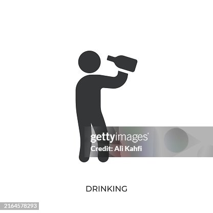 Drinking glyph solid icon. Solid icon that can be applied anywhere, simple, pixel perfect and modern style Drinking glyph solid icon. Solid icon that can be applied anywhere, simple, pixel perfect and modern style