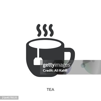 Tea glyph solid icon. Solid icon that can be applied anywhere, simple, pixel perfect and modern style Tea glyph solid icon. Solid icon that can be applied anywhere, simple, pixel perfect and modern style
