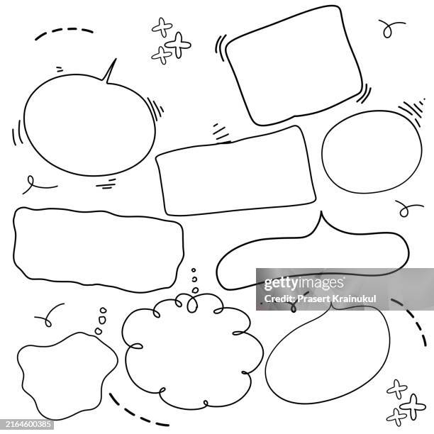 empty comic speech bubble - rectangle sticker stock pictures, royalty-free photos & images
