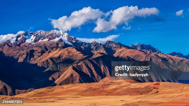 panoramic 41mpix xxxxl size view of peruvian altiplano. andes on the background - andes stock pictures, royalty-free photos & images