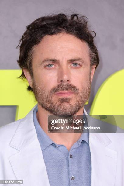 Casey Affleck attends Apple Original Films' "The Instigators" New York Premiere at Jazz at Lincoln Center on July 31, 2024 in New York City