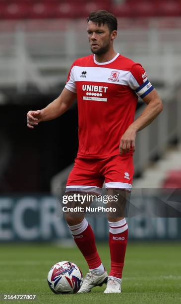 Middlesbrough's Jonny Howson is playing during the Pre-season Friendly match between Middlesbrough and SC Heerenveen at the Riverside Stadium in...