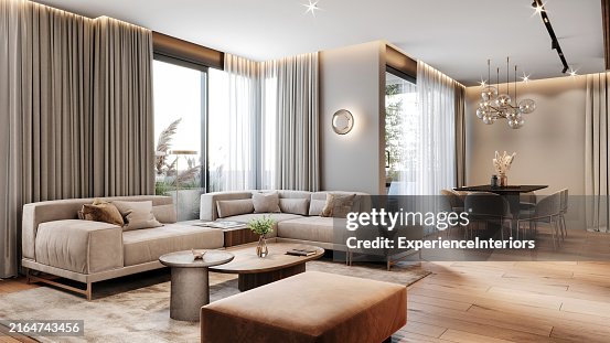 Modern Apartment Living Room Interior High-Res Stock Photo - Getty Images