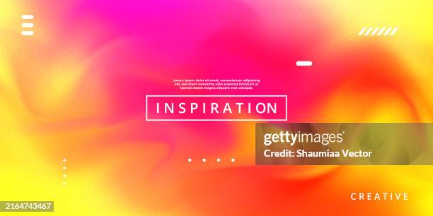 abstract blurred multicolored gradient fluid holographic vector background design wallpaper template with geometric shape, dynamic color, waves, and blend. futuristic modern backdrop design for business, presentation, ads, banner and more - red 3d texture background stock illustrations