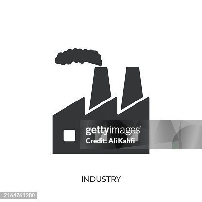 Industry glyph solid icon. Solid icon that can be applied anywhere, simple, pixel perfect and modern style Industry glyph solid icon. Solid icon that can be applied anywhere, simple, pixel perfect and modern style