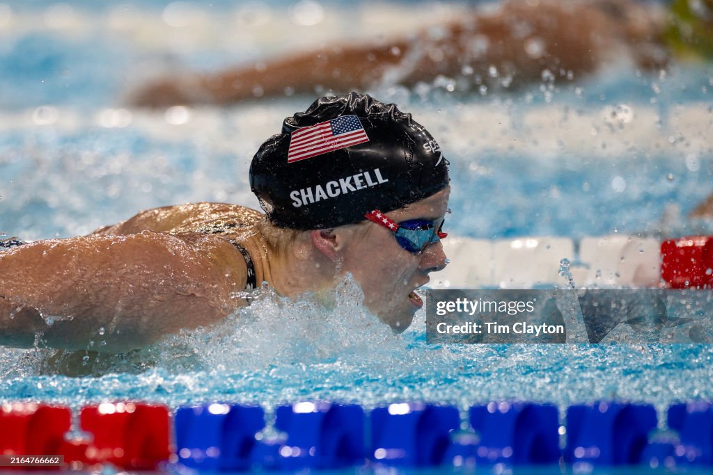 Shackell Alex Shackell of the United States in action in the Women's 200m ...