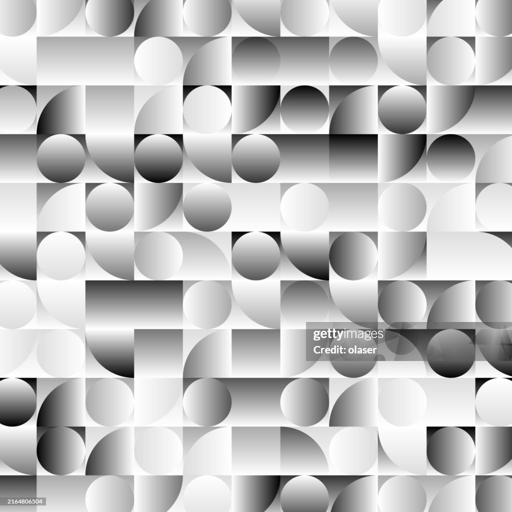 Circle Pattern In Square Gradient Circles And Quarter Circles In Squares Pattern High-Res Vector ...