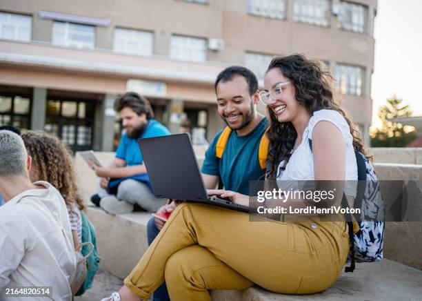 preparing for the next lecture - language class outside stock pictures, royalty-free photos & images