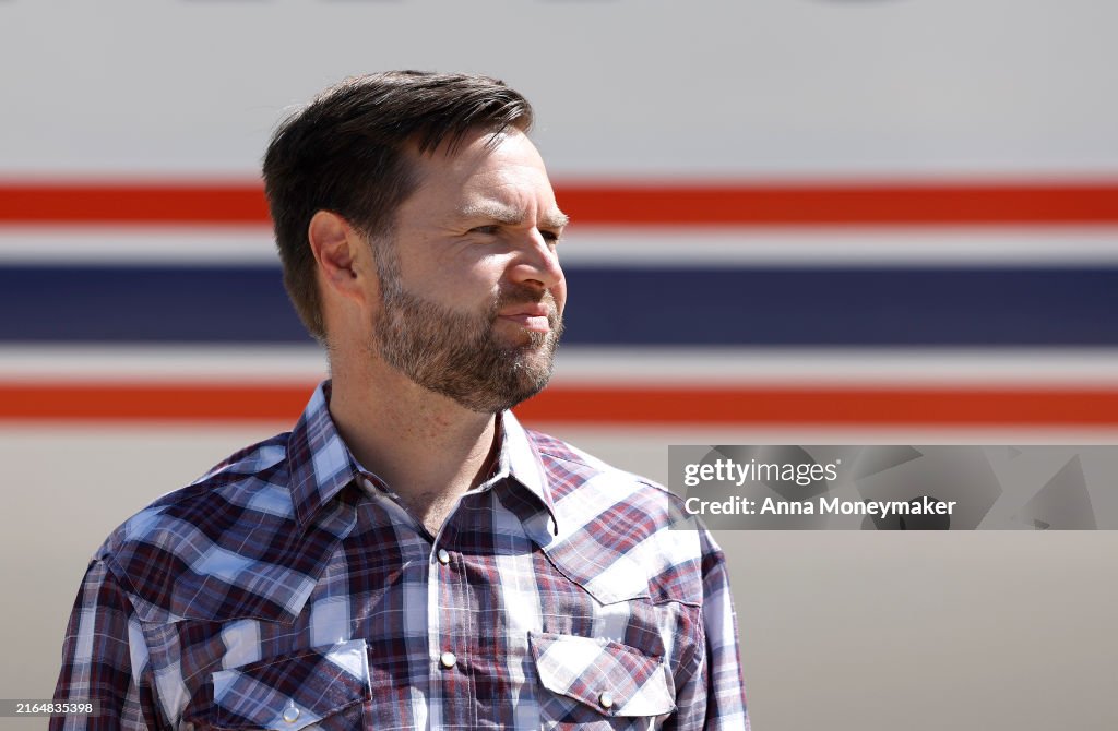 Vice Presidential Nominee Sen. JD Vance Visits Border In Montezuma Pass, Arizona