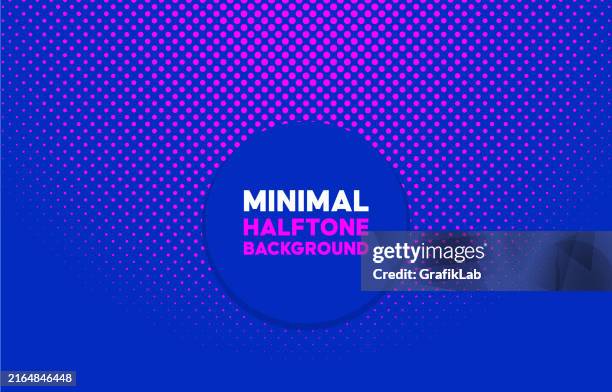ilustraciones, imágenes clip art, dibujos animados e iconos de stock de fondo de semitono mínimo con diseño degradado azul y rosa - cambiar-de-color