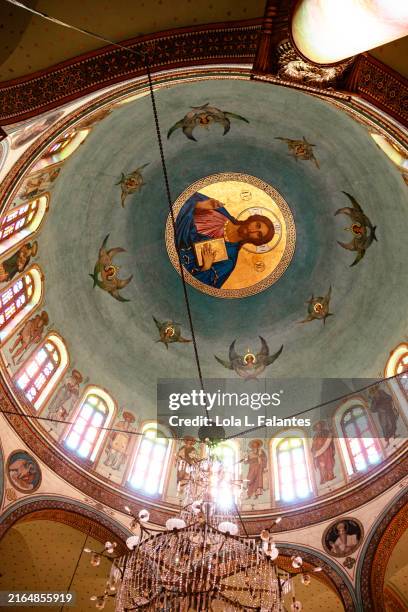 dome. copto hanging church, cairo - coptic christianity stock pictures, royalty-free photos & images