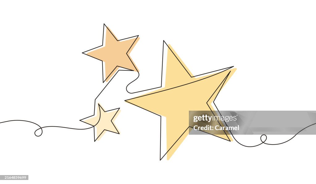 Sternformen Symbol für durchgehende Linie