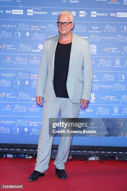 Tim Robbins attends the 21st Magna Graecia Film Festival at Arena Porto on August 01, 2024 in Catanzaro, Italy.