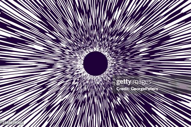 circlular border - frame and exploding light trails - virtual therapy stock illustrations