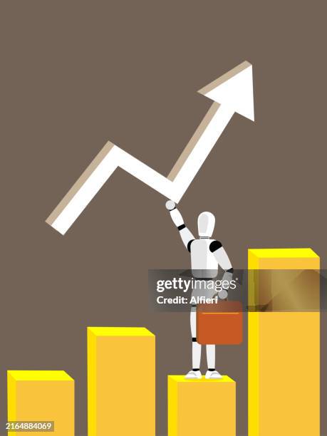 ai in stockmarket - automatic stock illustrations