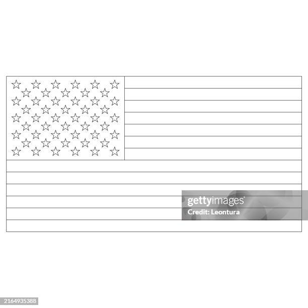 Flag Using Straight Line 385 Us Flag Line Art Stock Photos, High-Res Pictures, and Images ...