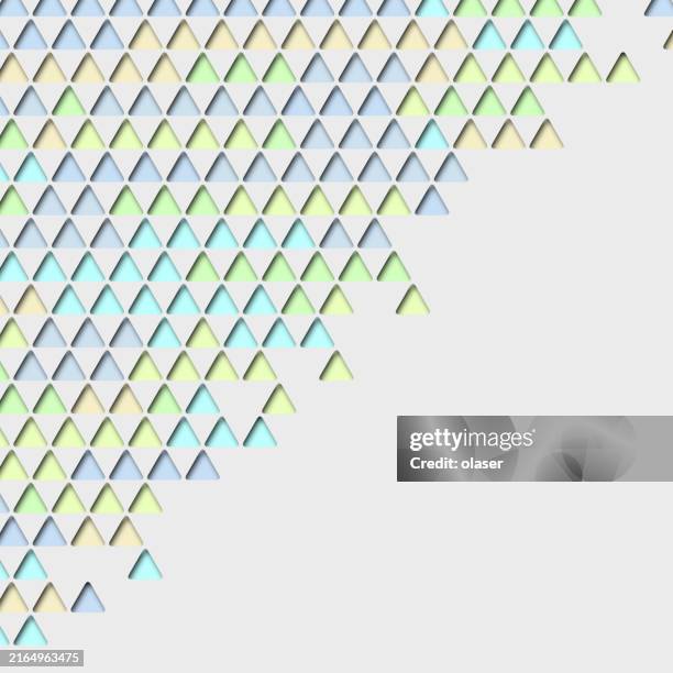 Top Left Cut Out Triangle Pattern With Shadow Bottom Right Copy Space ...