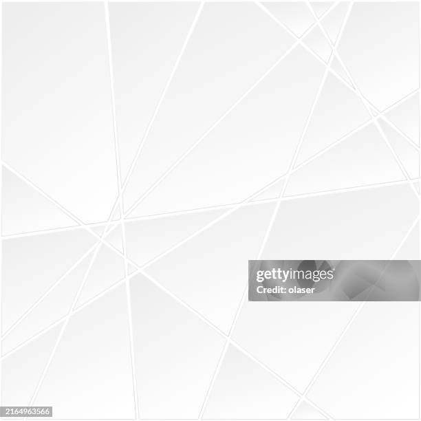3d polygons with margins, some shadow - crossing lines stock illustrations