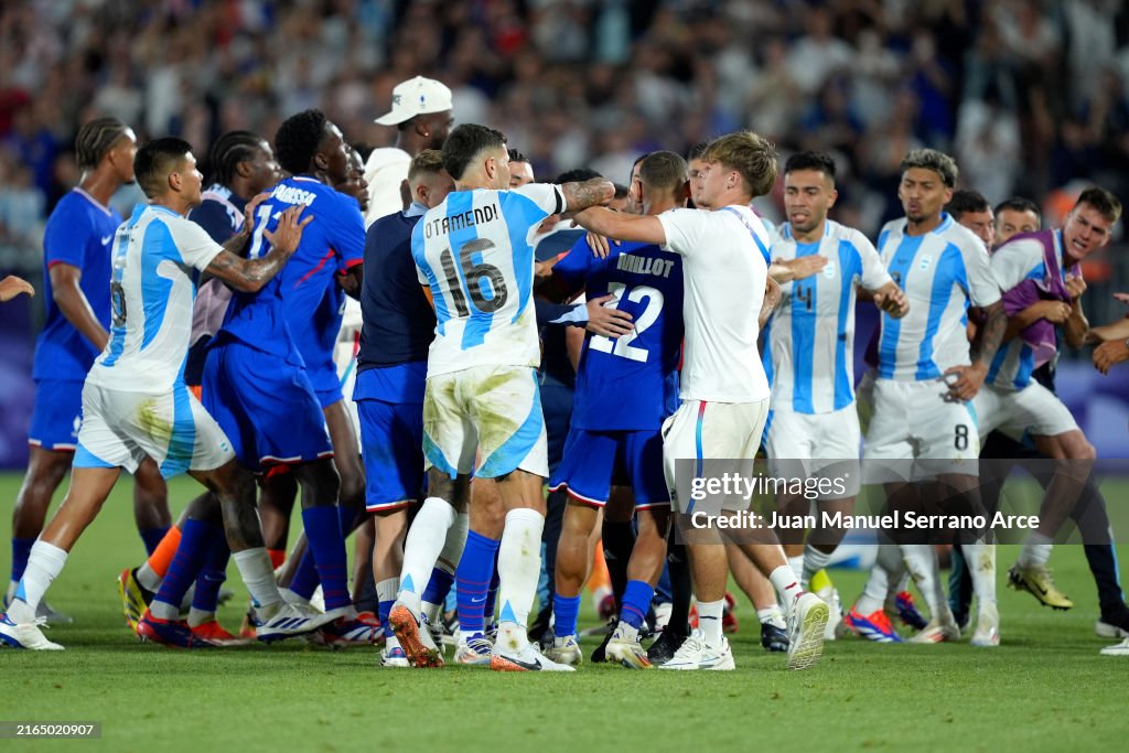 France v Argentina: Men's Football Quarterfinal - Olympic Games Paris 2024: Day 7