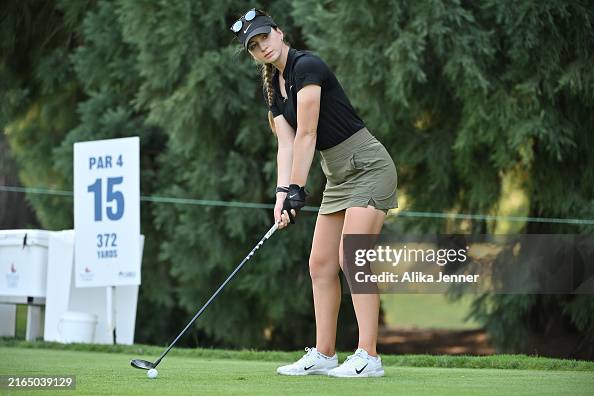 G Ruffels Gabriela Ruffels of Australia plays her shot from the 15th tee during ...