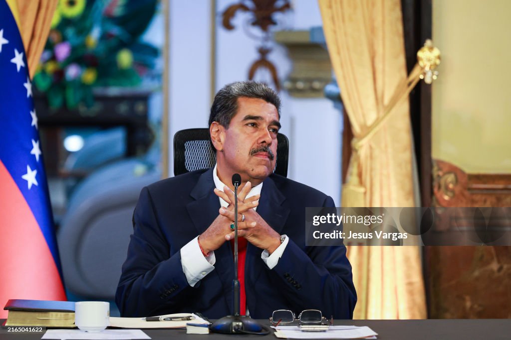 Nicolas Maduro Speaks After Testifying Before The Supreme Tribunal Of Justice