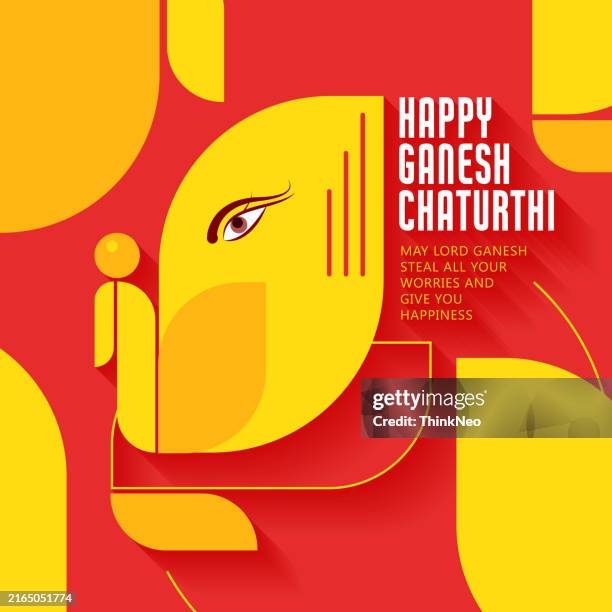 happy ganesh chaturthi. vector illustration of lord ganesh - indian food stock illustrations