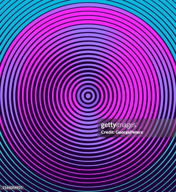 concentric circlular frame - virtual therapy stock illustrations