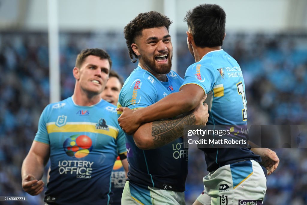NRL Rd 22 - Titans v Broncos