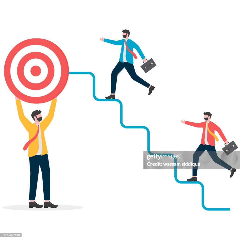Project Goal Vector Completes Project Goals Set By Superior Manager Strives To Achieve ...