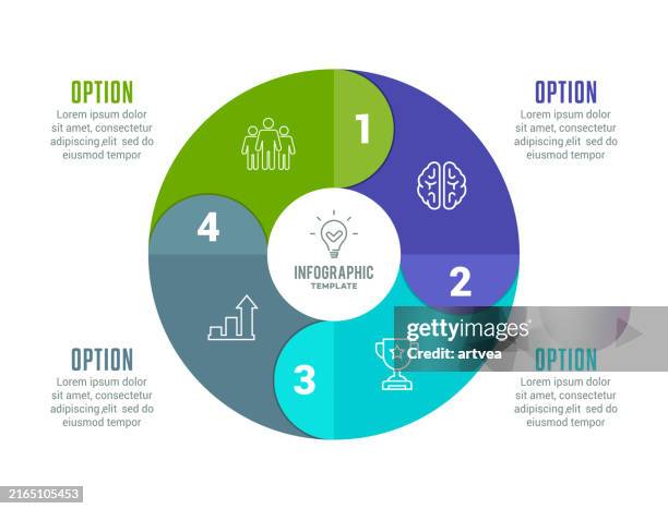 ilustraciones, imágenes clip art, dibujos animados e iconos de stock de elementos infográficos 4 pasos - diagrama