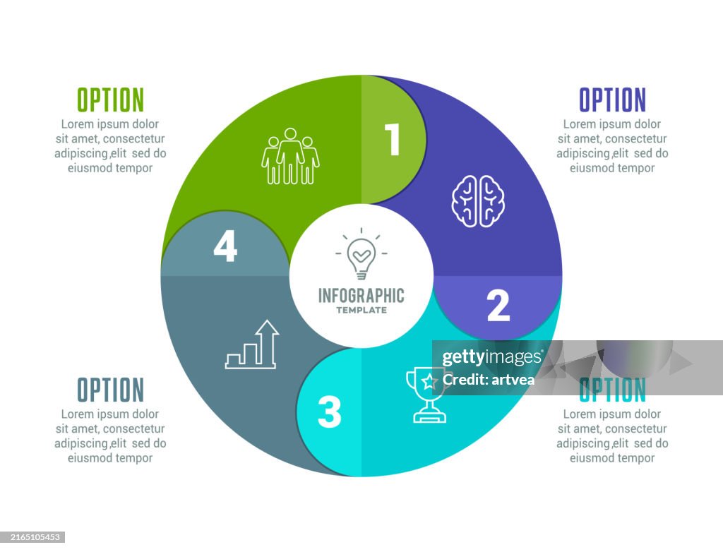 Infographic Elements 4 steps