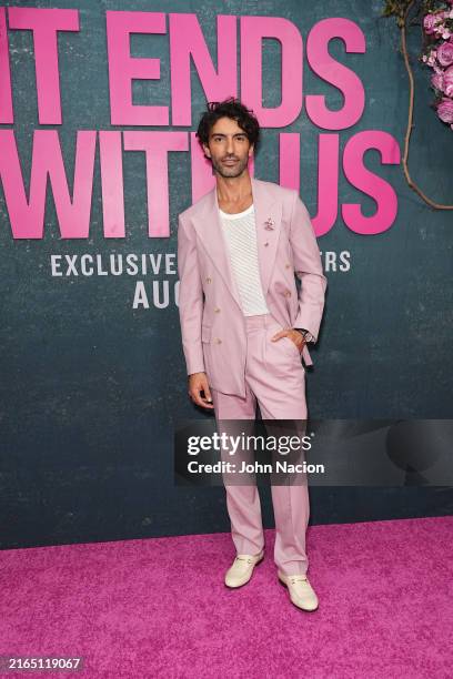 Justin Baldoni at the "It Ends With Us" New York Premiere at AMC Lincoln Square Theater on August 06, 2024 in New York City.