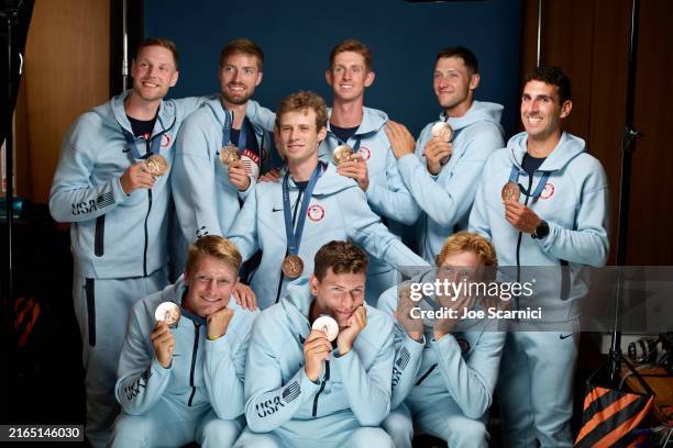 Olympians Evan Olson, Clark Dean, Peter Chatain, Rielly Milne, Henry Hollingsworth, Pieter Quinton, Christopher Carlson, Nicholas Rusher and...