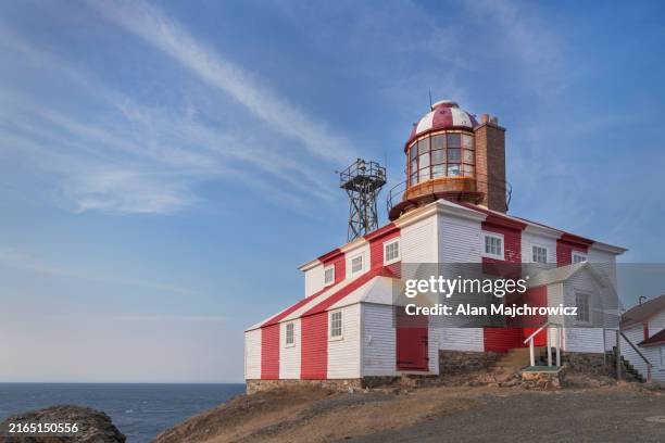 cape bonavista lighthouse newfoundland - cape bonavista stock pictures, royalty-free photos & images