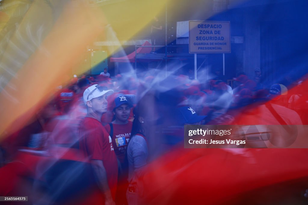 Supporters Of President Nicolas Maduro Gather At 'Gran Marcha Nacional'
