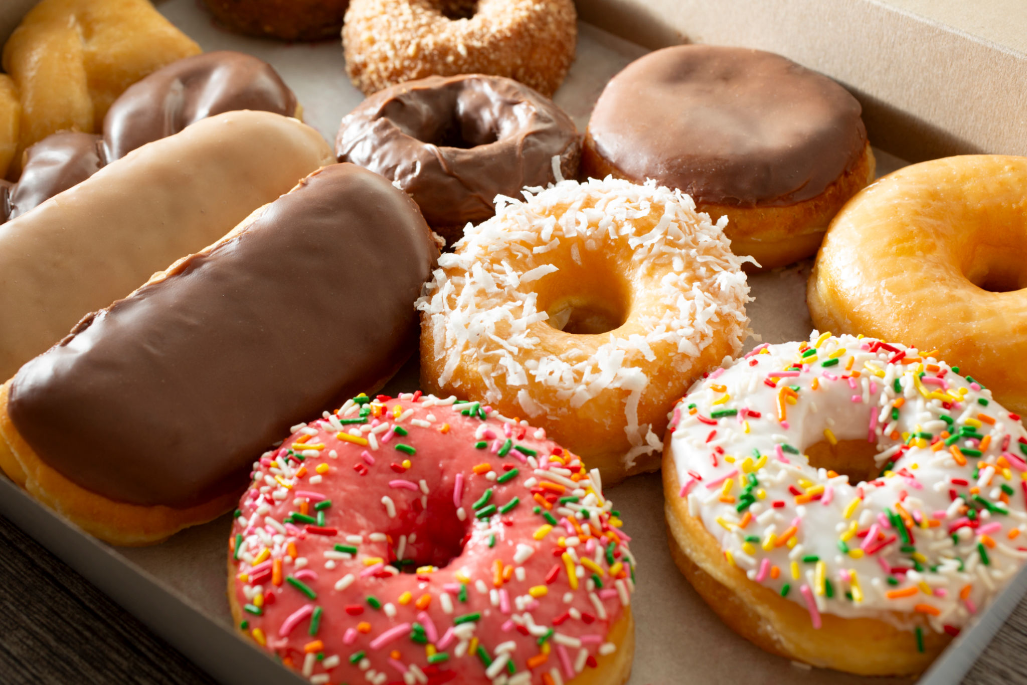 doughnuts on display