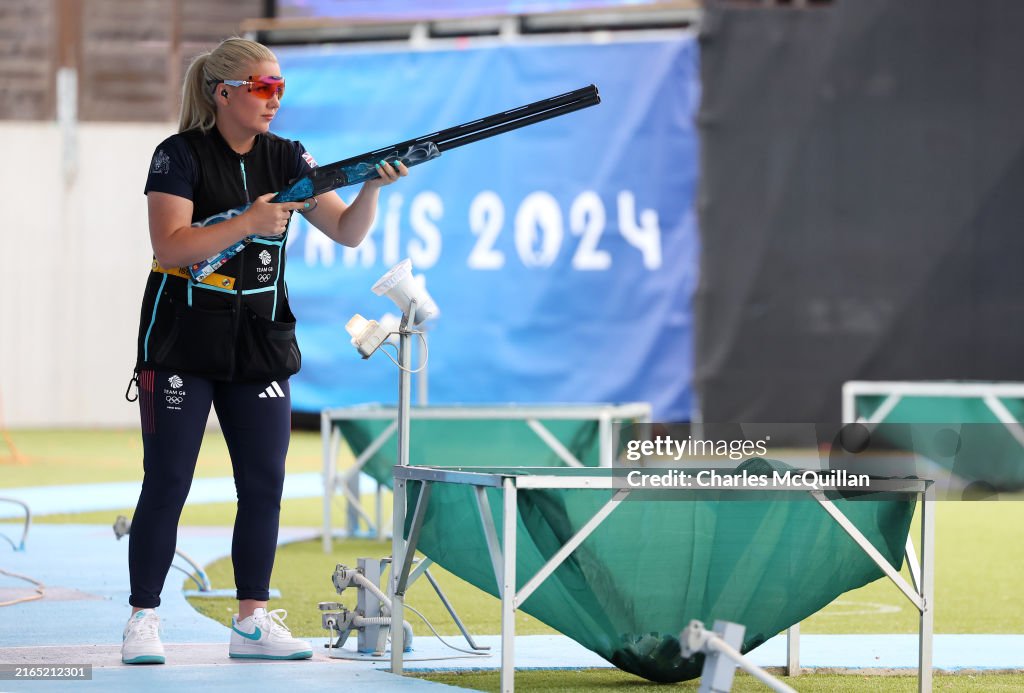 Megan Rutter Shooting Amber Jo Rutter of Team Great Britain competes in the Shooting Skeet ...