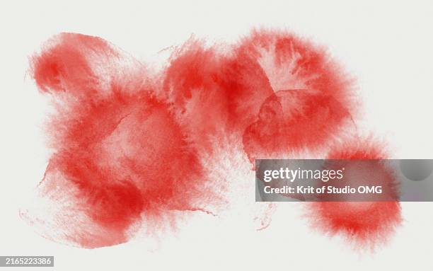 abstract red watercolor painting on white background - menstruation hälsovård och medicin bildbanksfoton och bilder