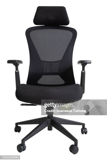 chair office isolated on white background - office chair stock pictures, royalty-free photos & images