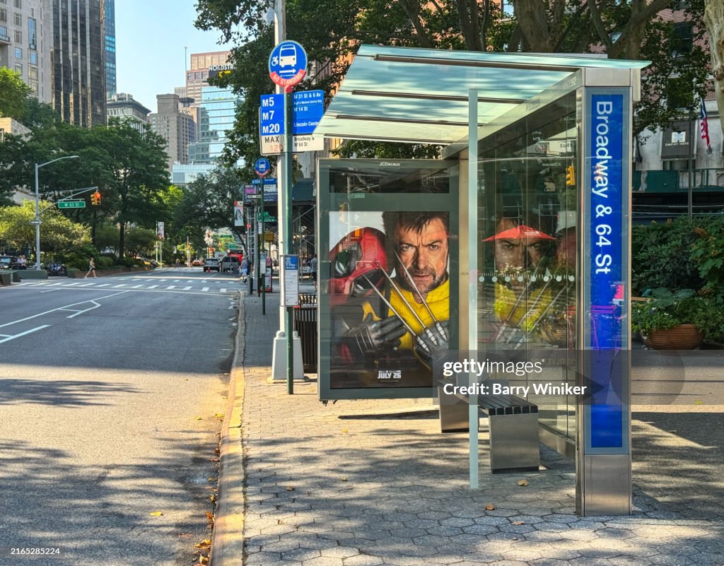 Bus stop shelter, NYC