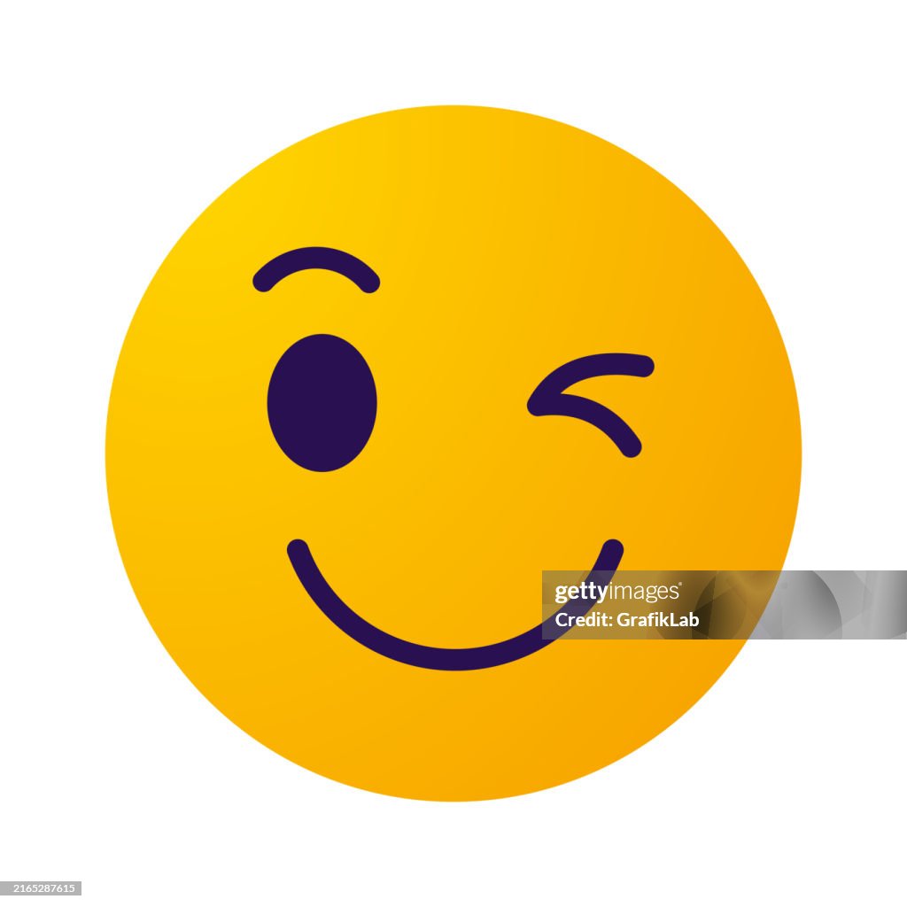 Winking Smiley Face High-Res Vector Graphic - Getty Images