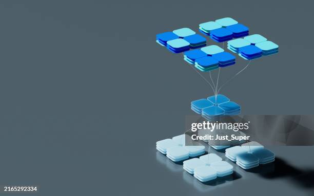 neural network nodes deep learning artificial intelligence machine learning model - artificial intelligence models stock pictures, royalty-free photos & images