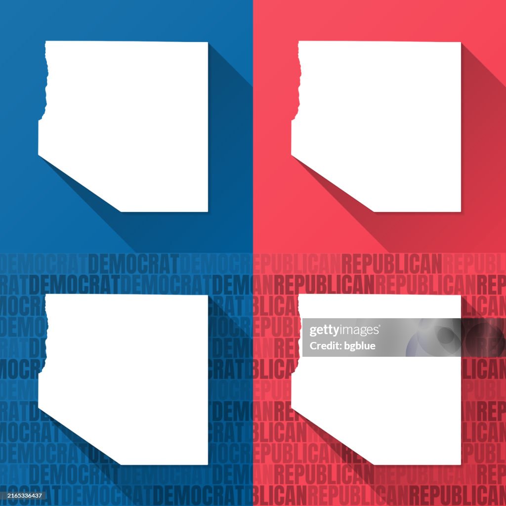 White Pine County, Nevada. Maps on blue and red backgrounds